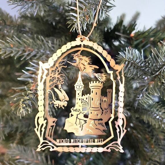 Wizard of Oz Wicked Witch of the West Ornament Brass Flying Monkeys Evil Castle - Picture 7 of 8